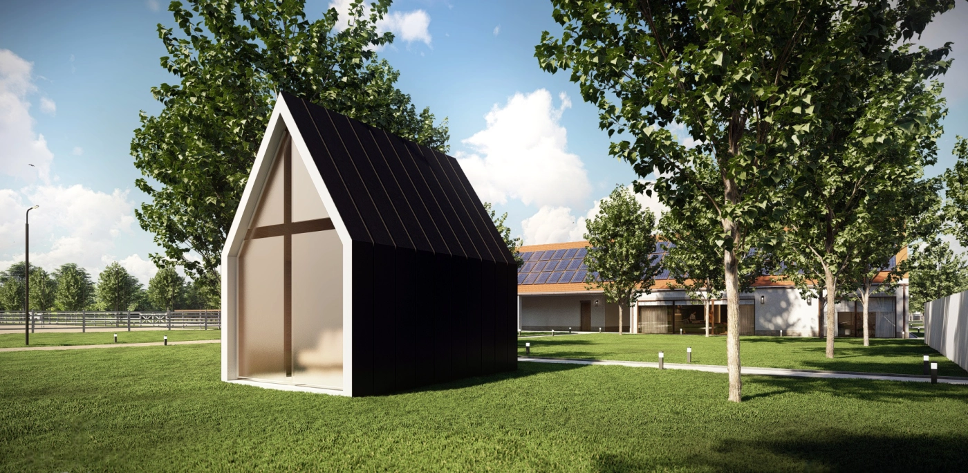 architektonická koncepcia jazdeckého areálu