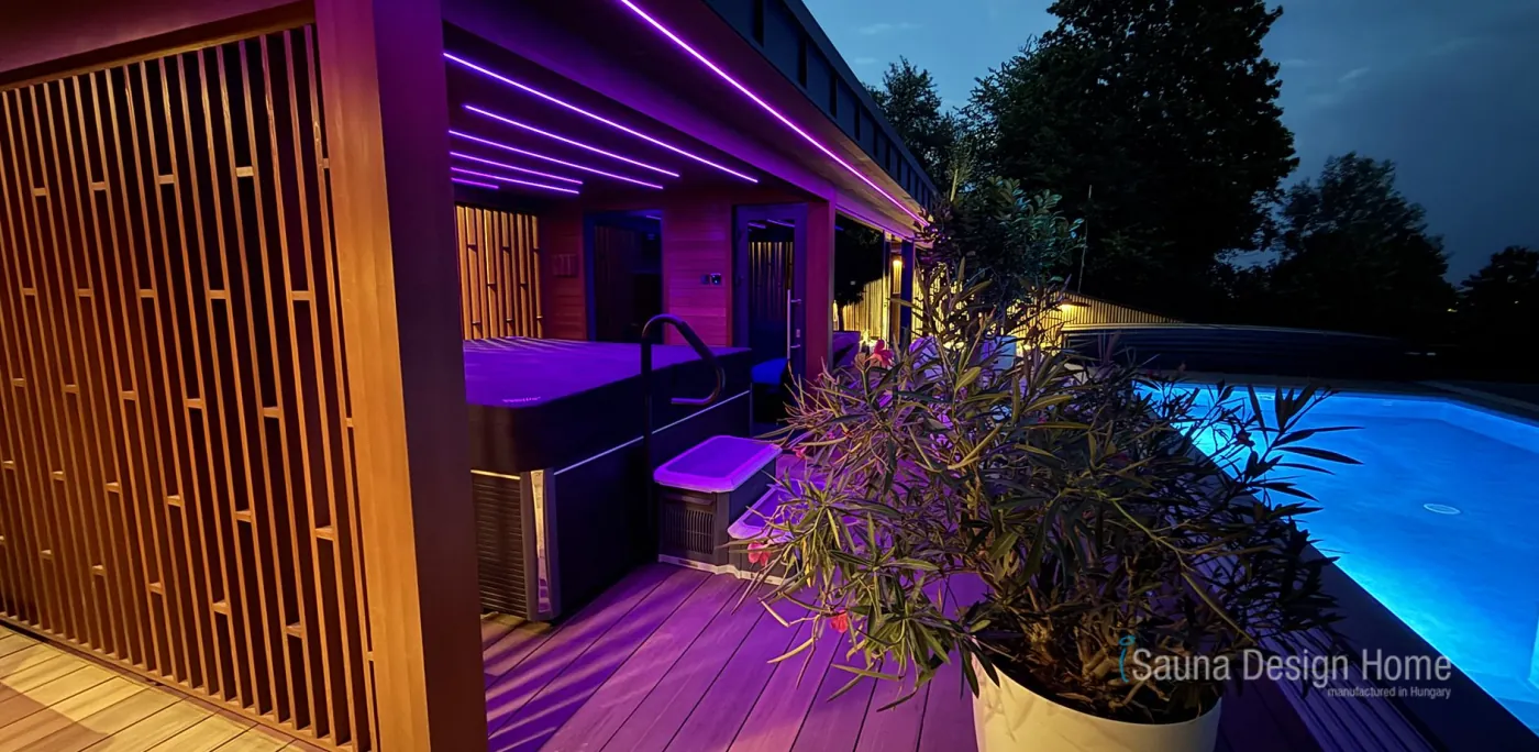 Sauna a vířivka