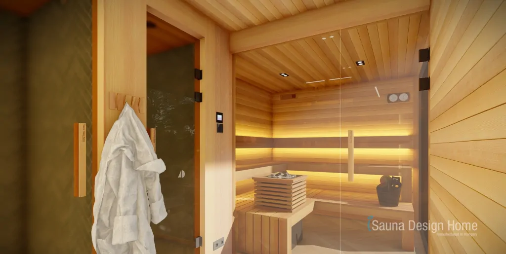 Sauna a sprcha
