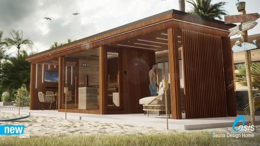 4-sezónny modulárny saunový dom Oasis - 2023 - iSauna Design