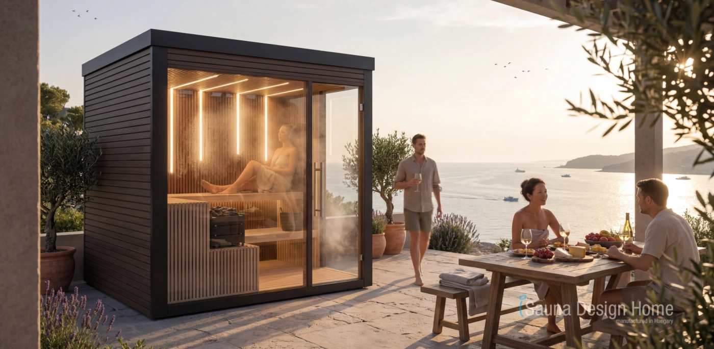 Minimalistický finský saunový dům