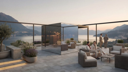 Mirror Nature Sauna s prístreškom