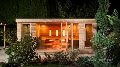 Sauna s rostlinami