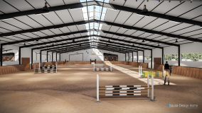 interiérový dizajn jazdeckého areálu