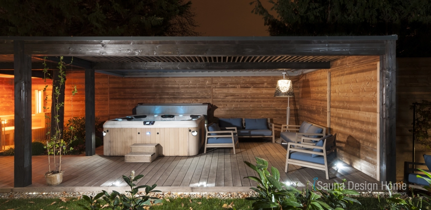 Sauna a vířivka