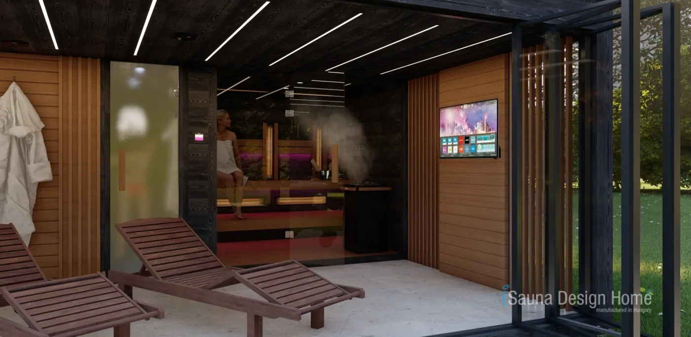 Záhradný wellness sauna dom