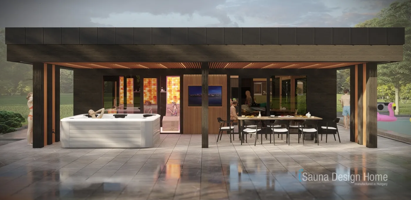 Sauna dům s wellness terasou