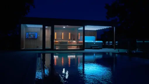 Luxus, glamour na brehu jazera Balaton - Luxusný saunadom na mieru Luxus, glamour na brehu jazera Balaton - Luxusný saunadom na mieru