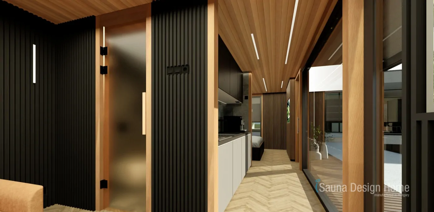 Interiér wellness domu