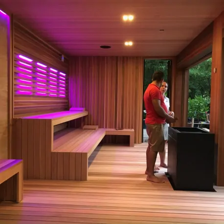 Saunový dům jako exkluzivní místo pro hot jógu