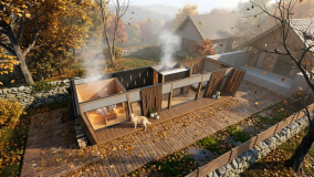 Tiny house, prémiový wellness únik so saunou