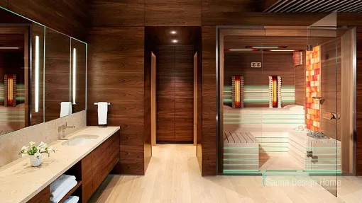 Parní sauna s bio saunovými kamny Parní sauna s bio saunovými kamny