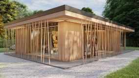 4D vizuální design sauna domku