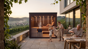 Moderní zahradní sauna