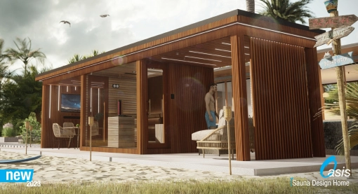 4-sezónny modulárny saunový dom Oasis - 2023 - iSauna Design