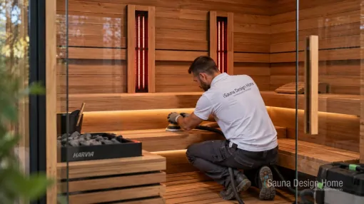 Profesionální údržba a servis sauny