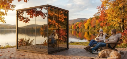 Individuálna zrkadlová sklenená sauna
