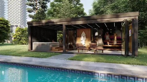 Záhradný wellness sauna dom Záhradný wellness sauna dom
