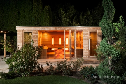 Sauna s rostlinami