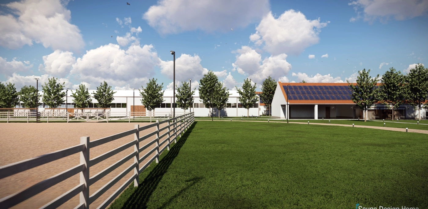 vizualizácia jazdeckého areálu