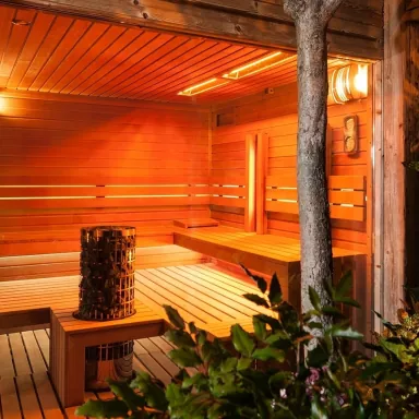 Exteriérová fínska sauna