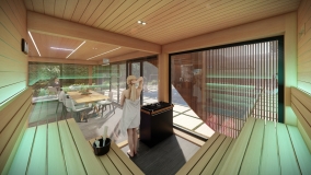 Projektování wellness sauna dům